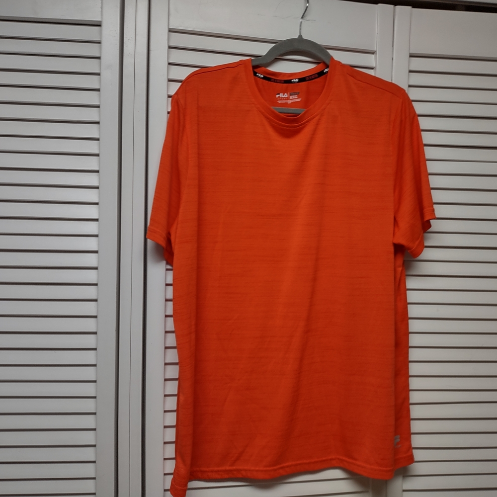 Men's Orange Athletic Shirt-XL
